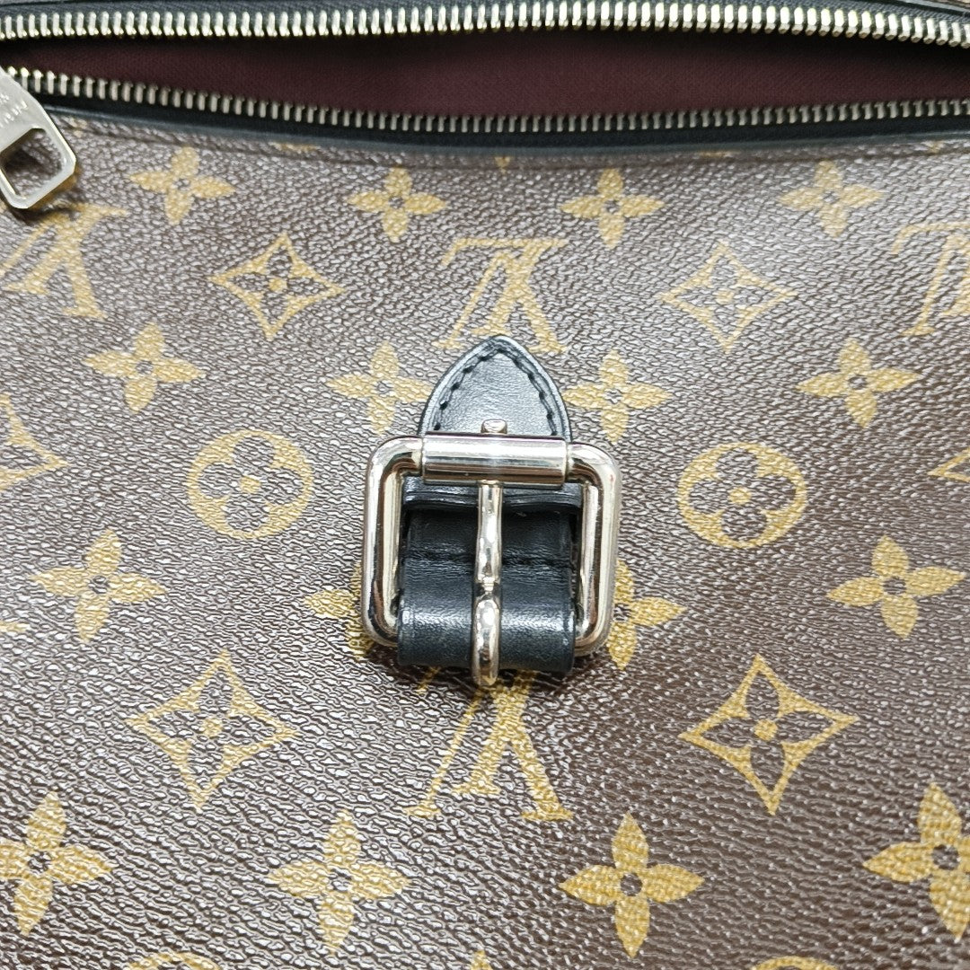 PALK Monogram Coated Canvas Brown