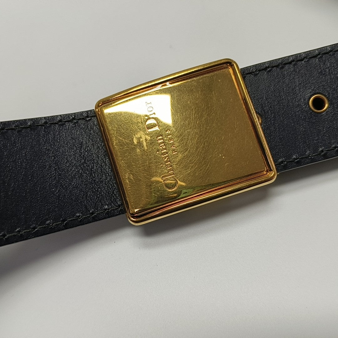30 Montaigne Mini Oblique Canvas Blue