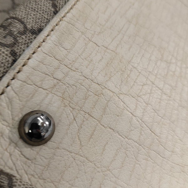 Monogram Coated Canvas Tote Bag Beige