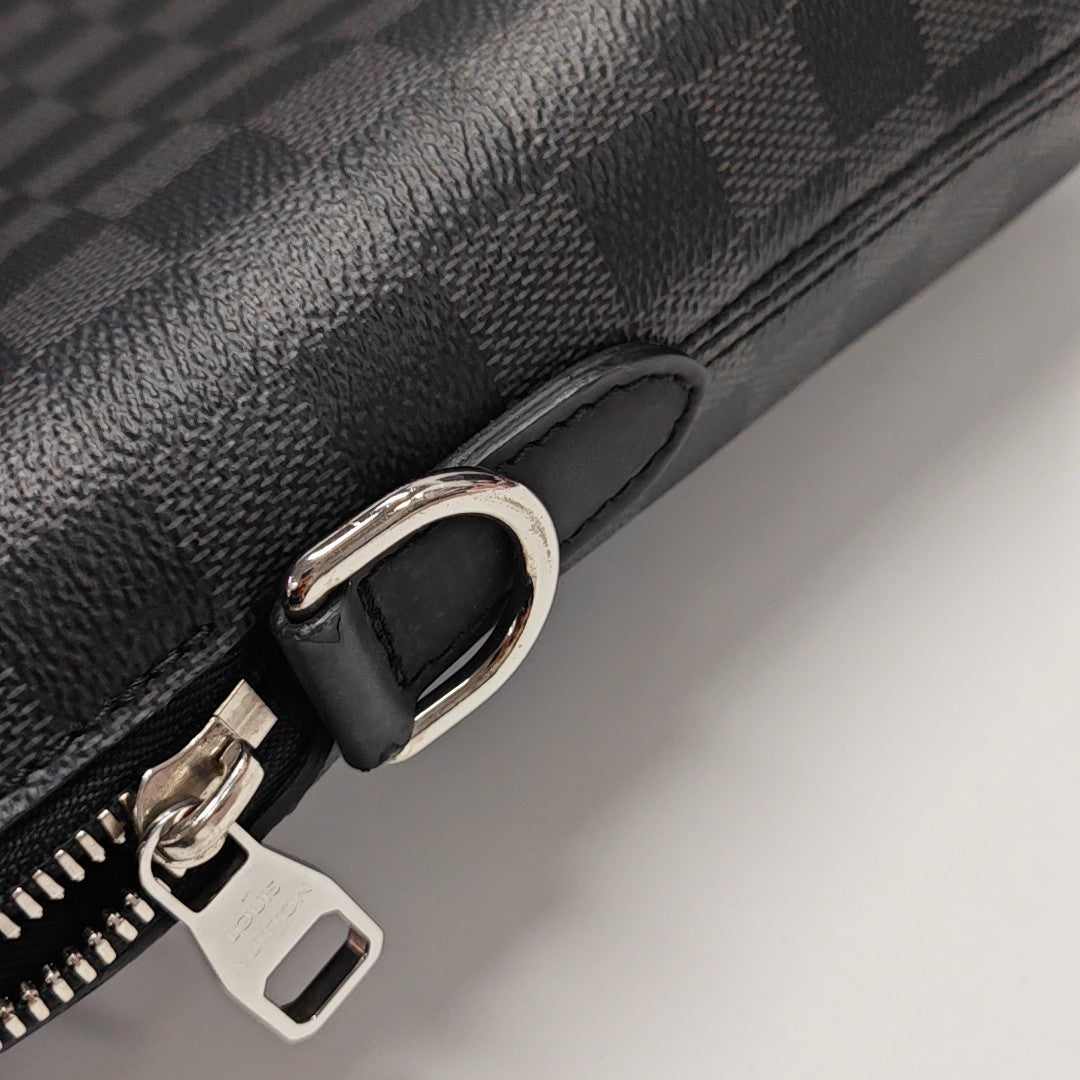 PORTE-DOCUMENTS Damier Graphite Coated Canvas Black