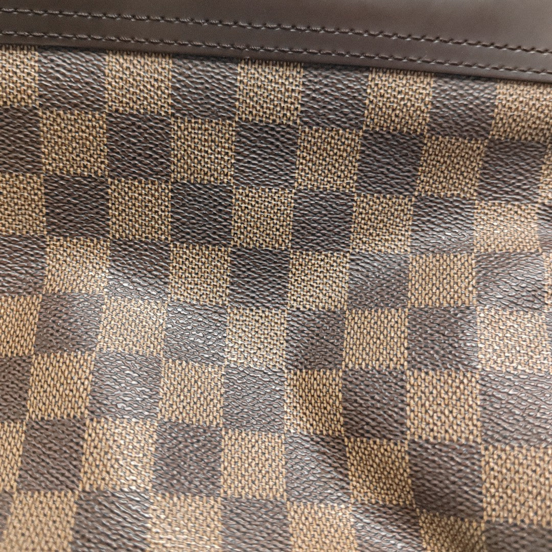 KNIGHTSBRIDGE Damier Ebene Coated Canvas Brown