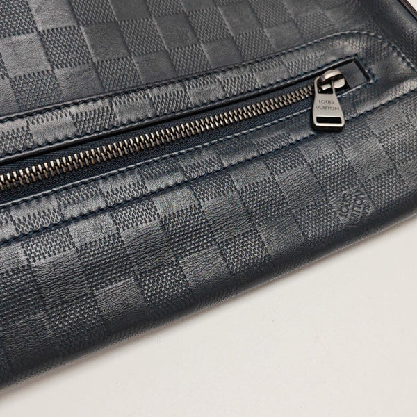 DISTRICT Damier Calfskin Blue