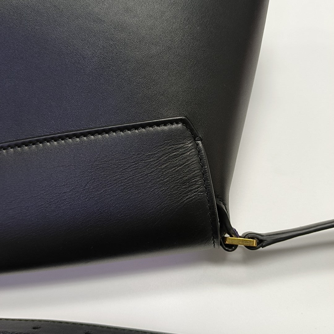Calfskin Shoulder Bag Black