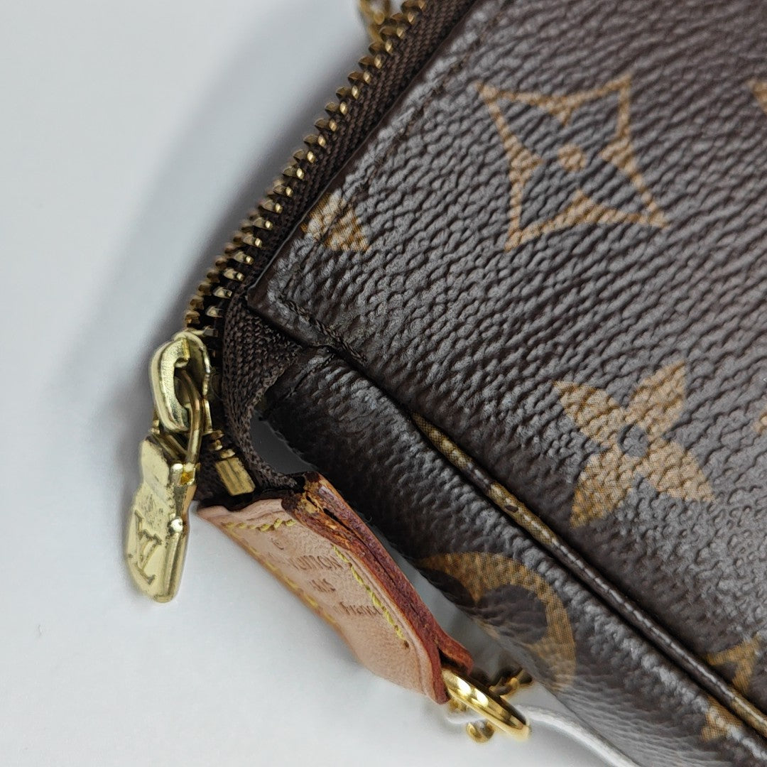 ACCESSOIRES Mini Monogram Coated Canvas Brown