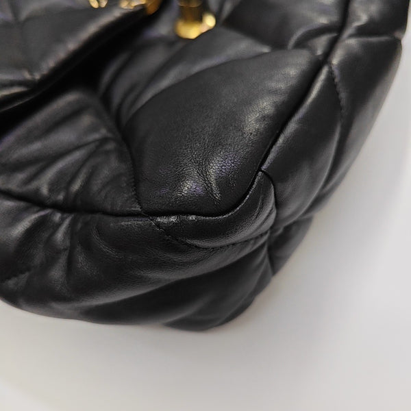CHANEL 19 Large Quilted Lambskin Black