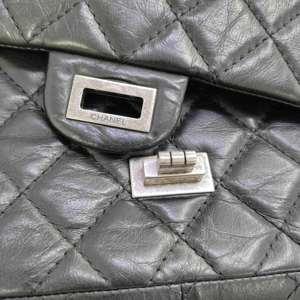 2.55 227 (jumbo) Quilted Vintage Calf Black