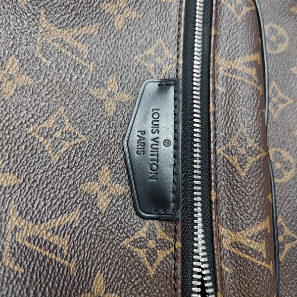 JOSH Monogram Coated Canvas Brown