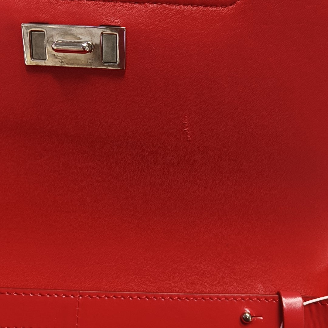 Calfskin Crossbody Bag Red