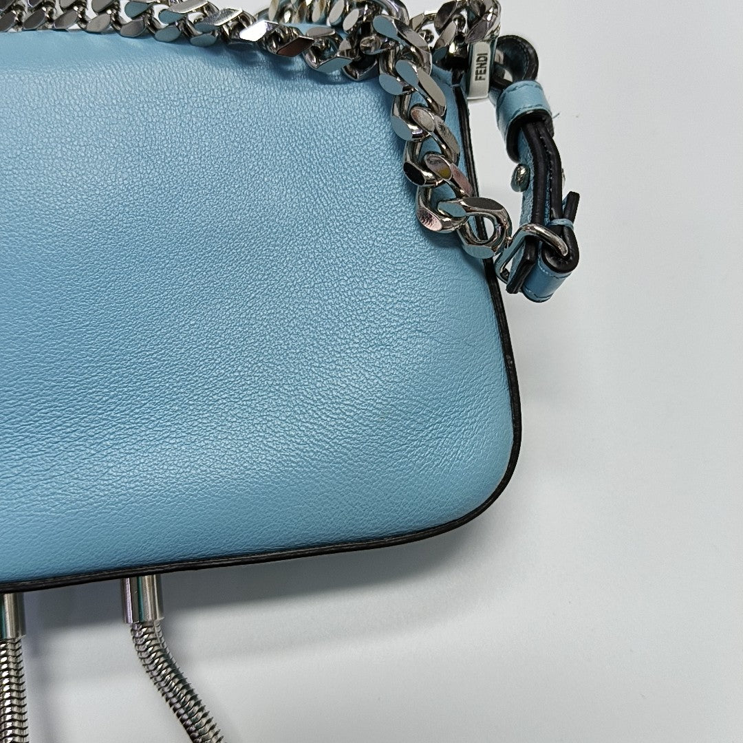 Baguette Micro Calfskin Blue