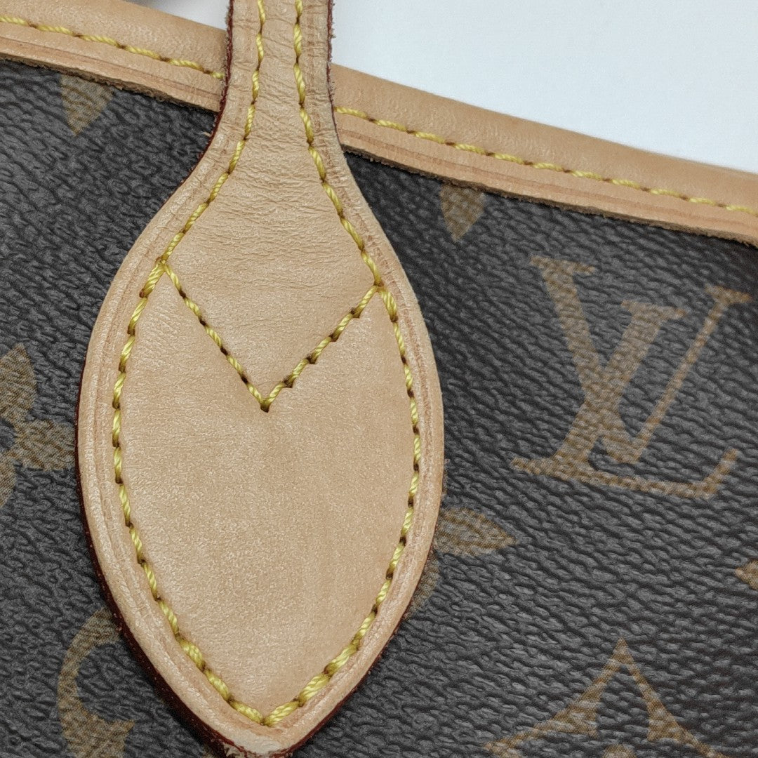 NEVERFULL MM Monogram Coated Canvas Brown