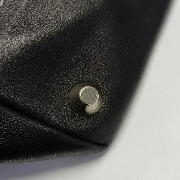 Lambskin Top Handle Bag Black