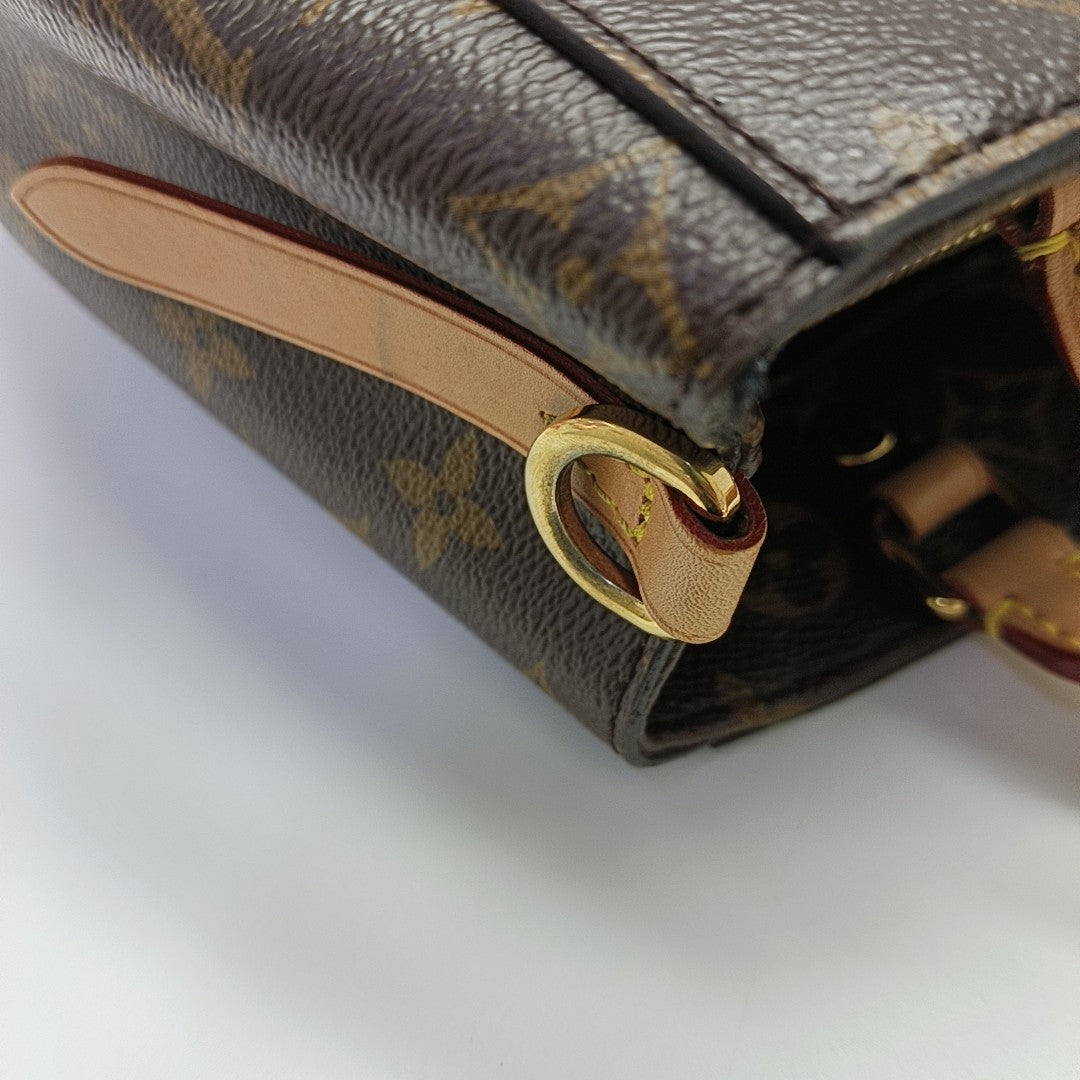 MONTAIGNE Monogram Coated Canvas Brown