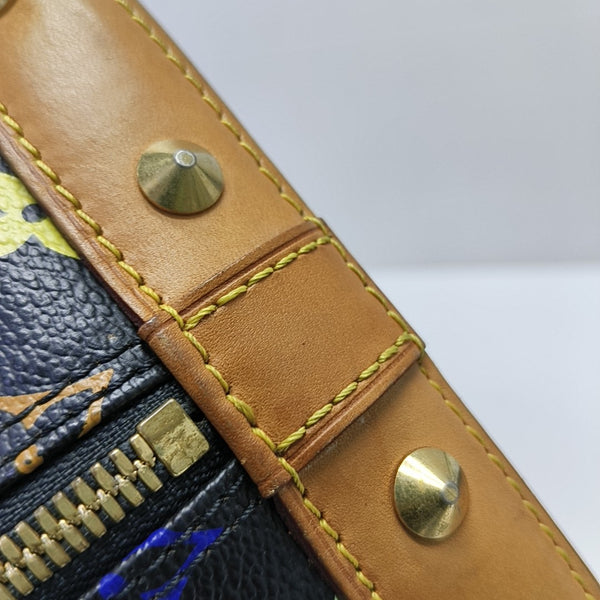 LV × TM Alma Small Monogram Lona Revestida Negra