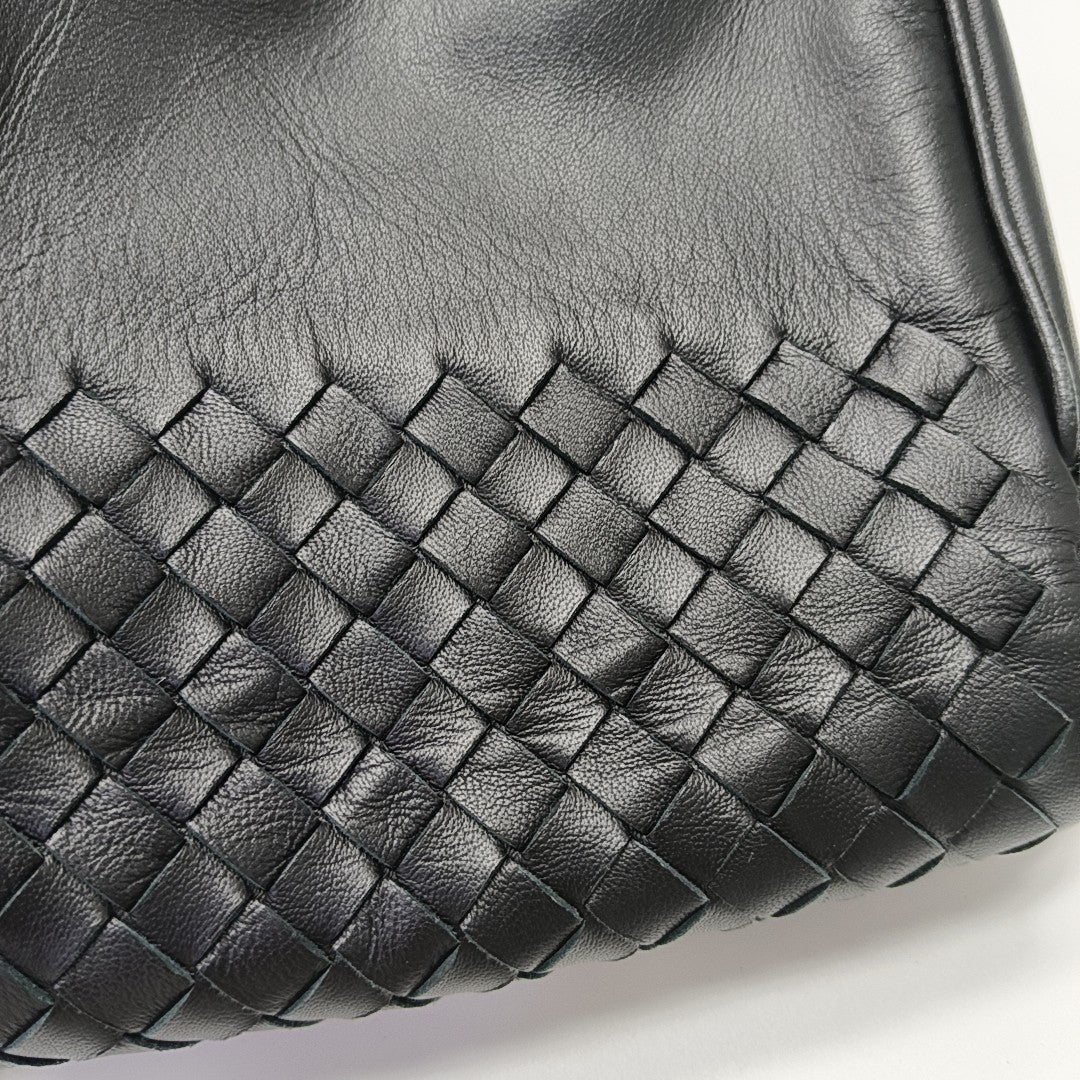Calfskin Shoulder Bag Black