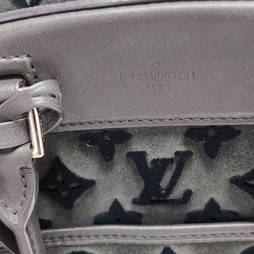 DEAUVILLE Monogram Suede Gray