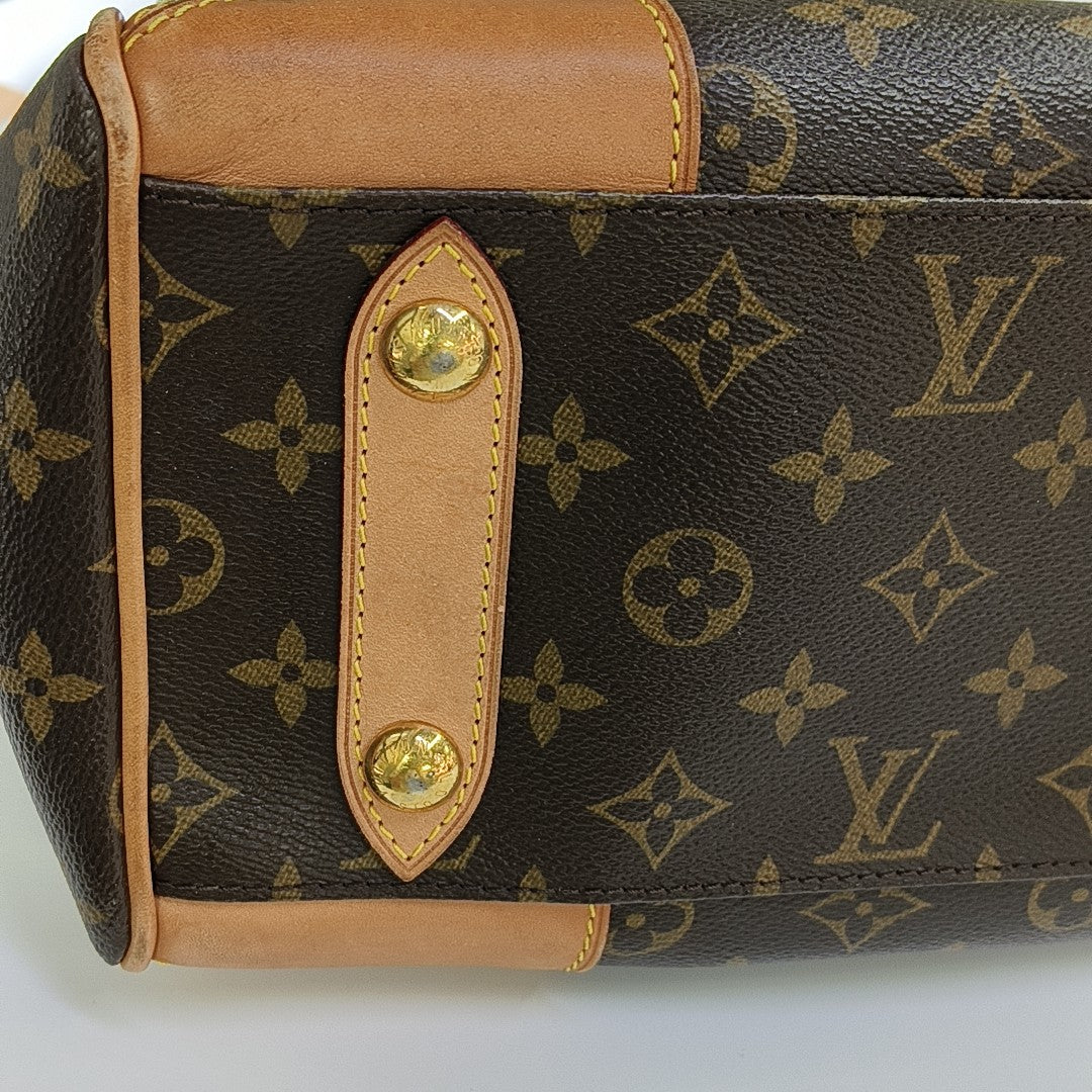RETIRO NM Monogram Coated Canvas Brown