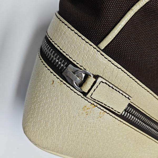 Canvas Top Handle Bag Brown