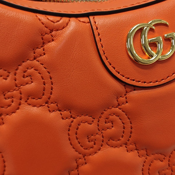 Calfskin Top Handle Bag Orange