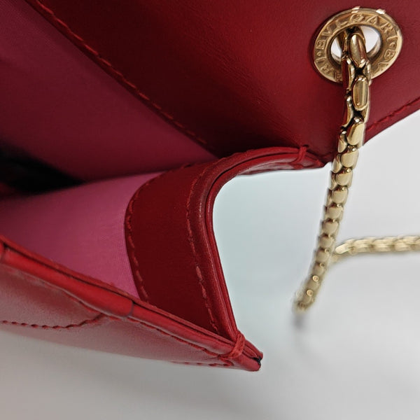 SERPENTI FOREVER Small Calfskin Red