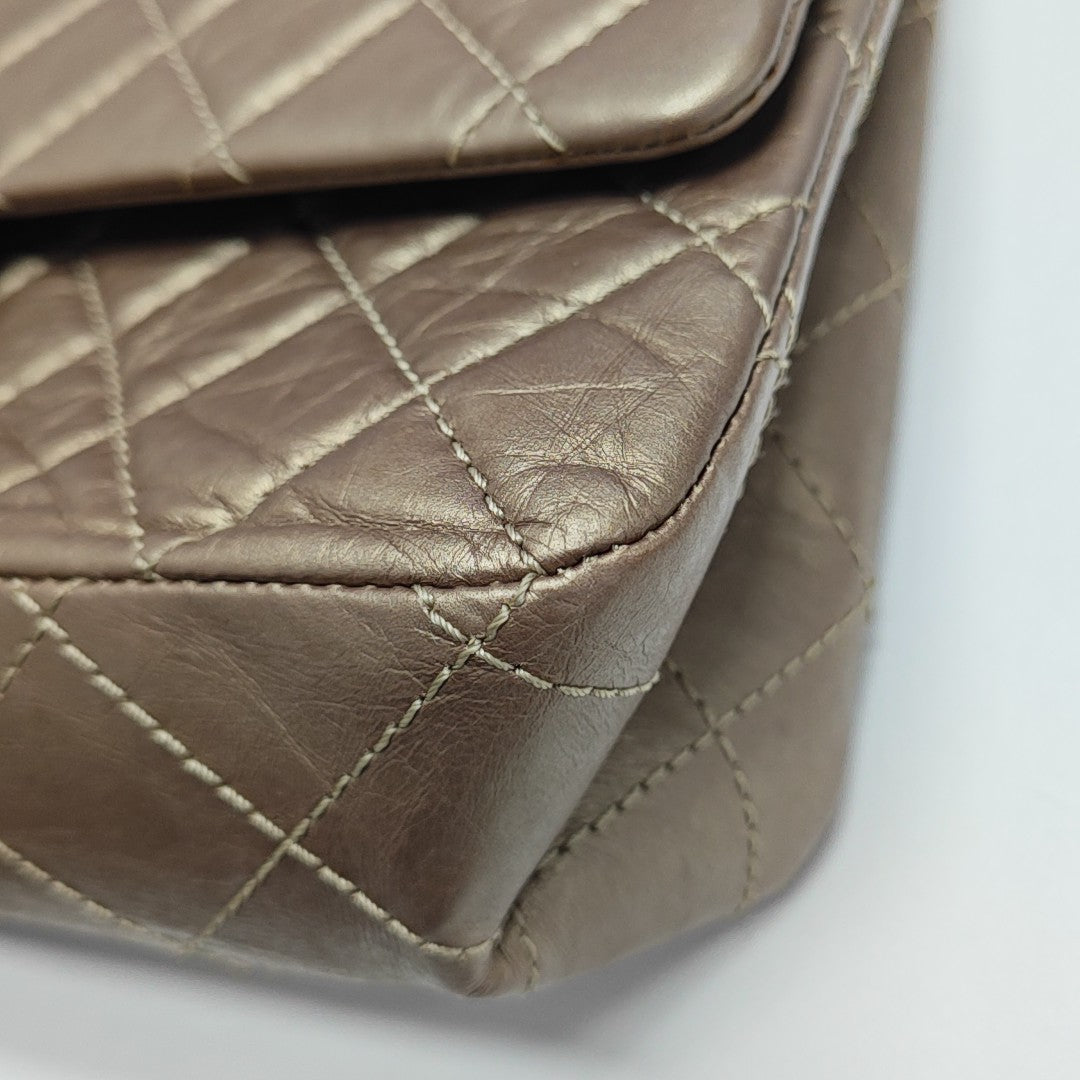 2.55 Maxi Quilted Calfskin Gold