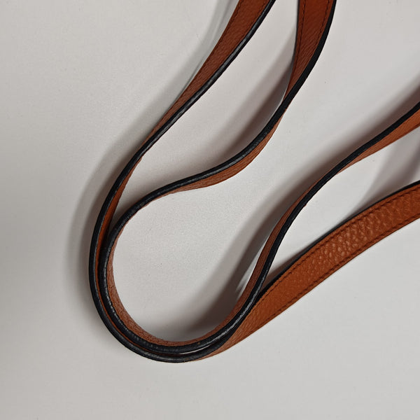Calfskin Top Handle Bag Orange