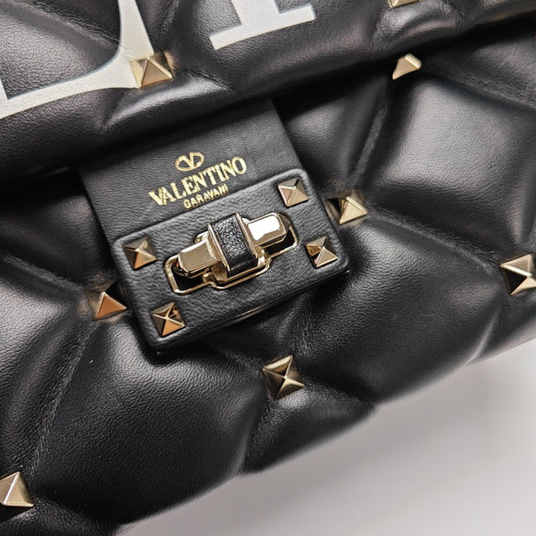 Candystud Quilted Lambskin Black