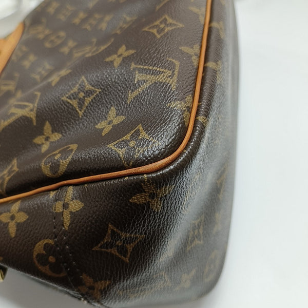 DEAUVILLE MM Monogram Coated Canvas Brown