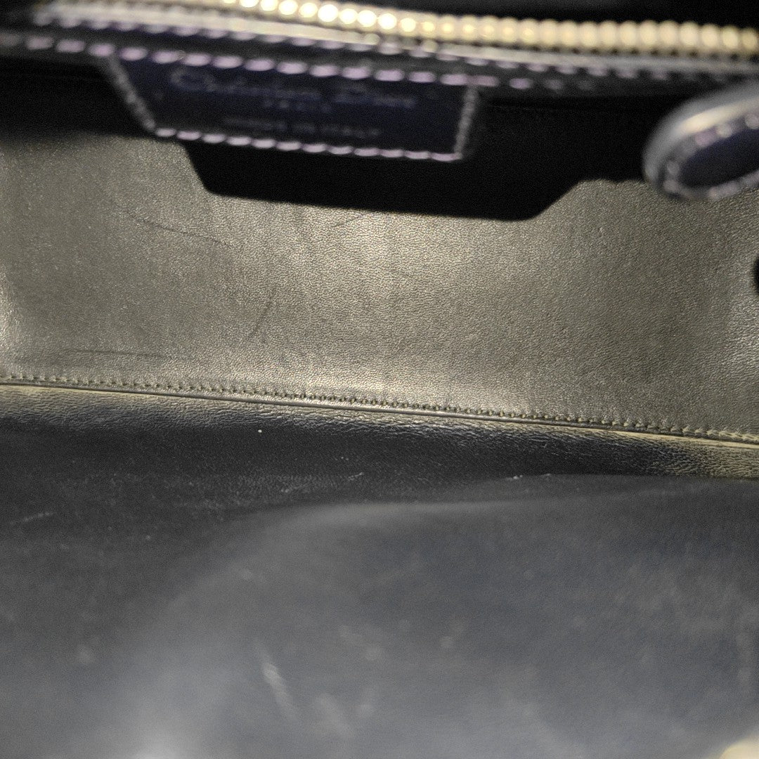 Lady Dior Medium Cannage Patent Leather Purple