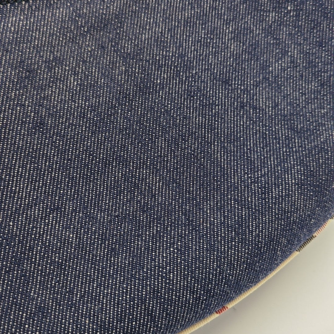 Denim Top Handle Bag Blue