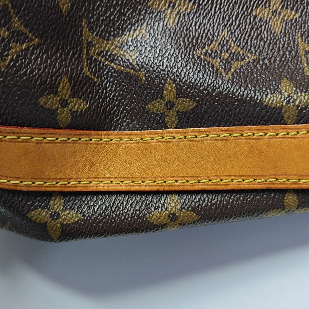 NOÉ MM Monogram Coated Canvas Brown
