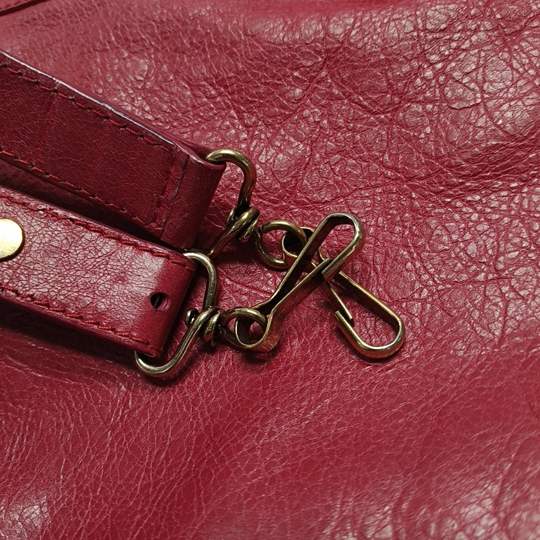 Classic City Small Lambskin Red