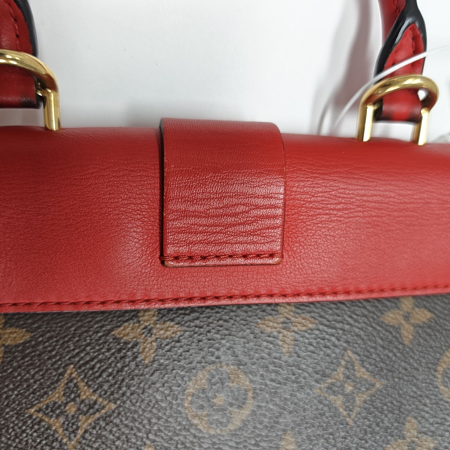 LOCKY BB Monogram Coated Canvas Red