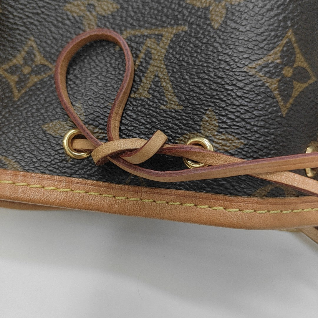 NÉONOÉ Nano Monogram Coated Canvas Brown