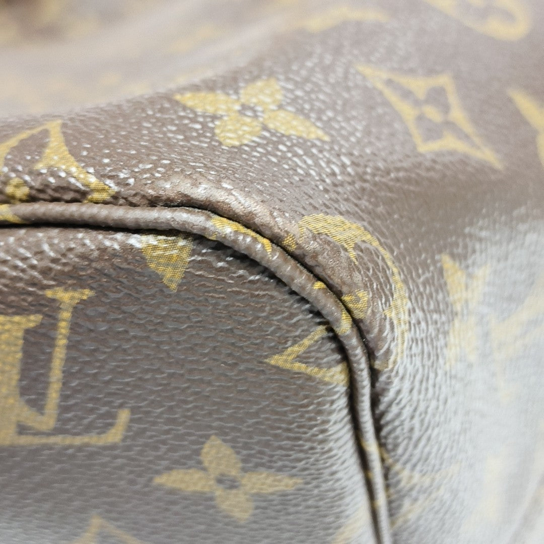 NEVERFULL GM Monogram Coated Canvas Brown