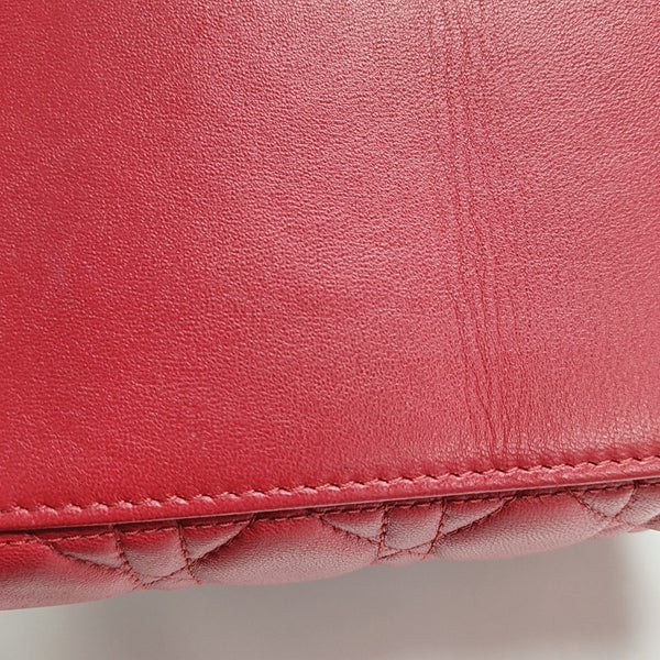 Lady Dior Medium Cannage Lambskin Red