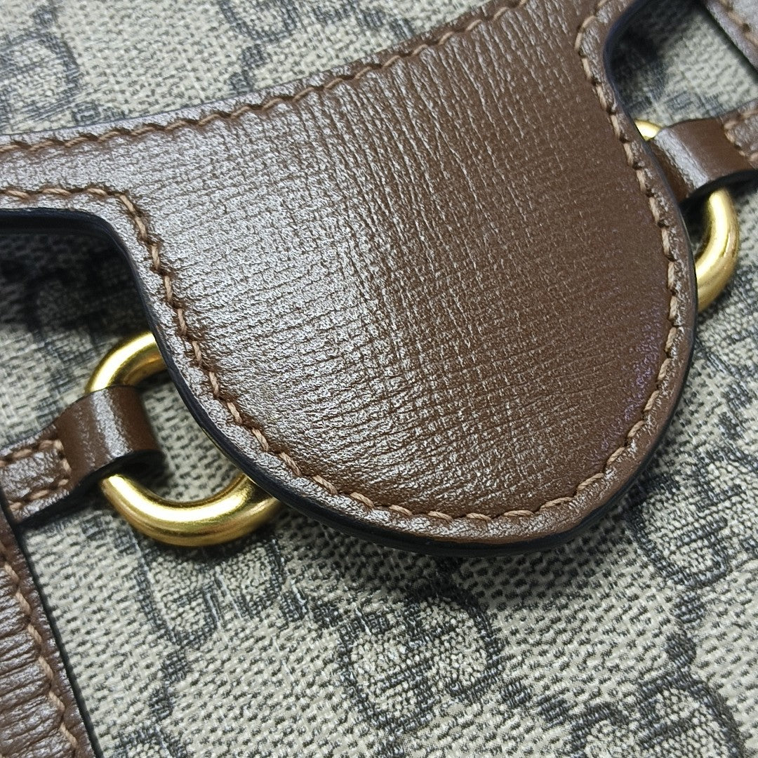 Horsebit 1955 Mini Coated Canvas Beige