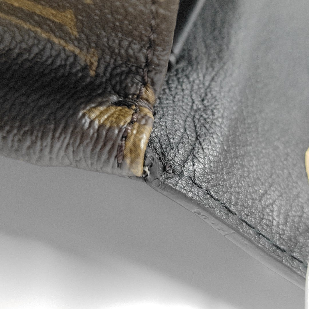 MARCEAU Monogram Coated Canvas Brown