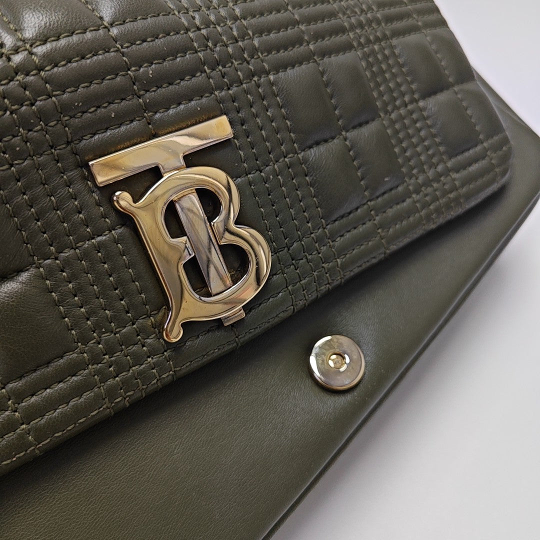 Lola Small Quilted Lambskin Green