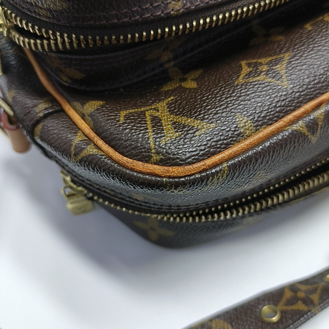 Nile Monogram Coated Canvas Brown