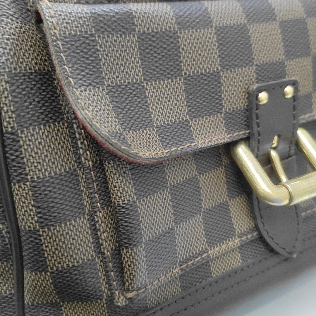 KNIGHTSBRIDGE Damier Ebene Coated Canvas Brown