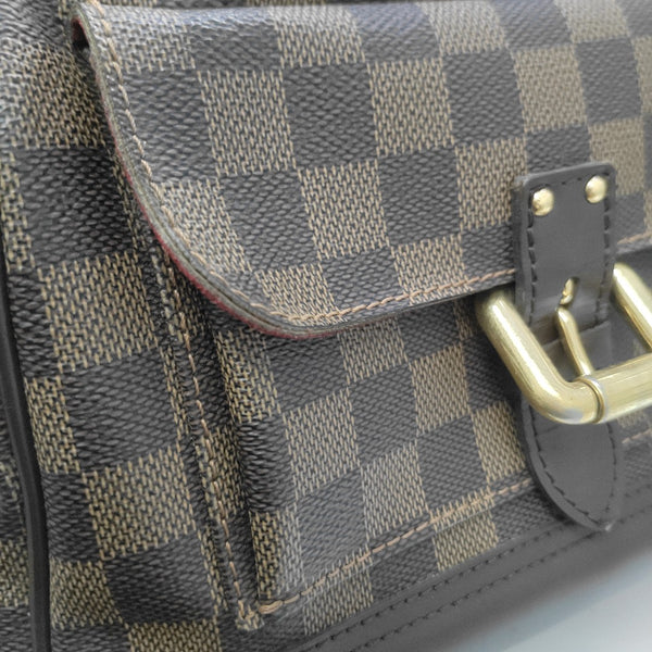 KNIGHTSBRIDGE Damier Ebene Coated Canvas Brown