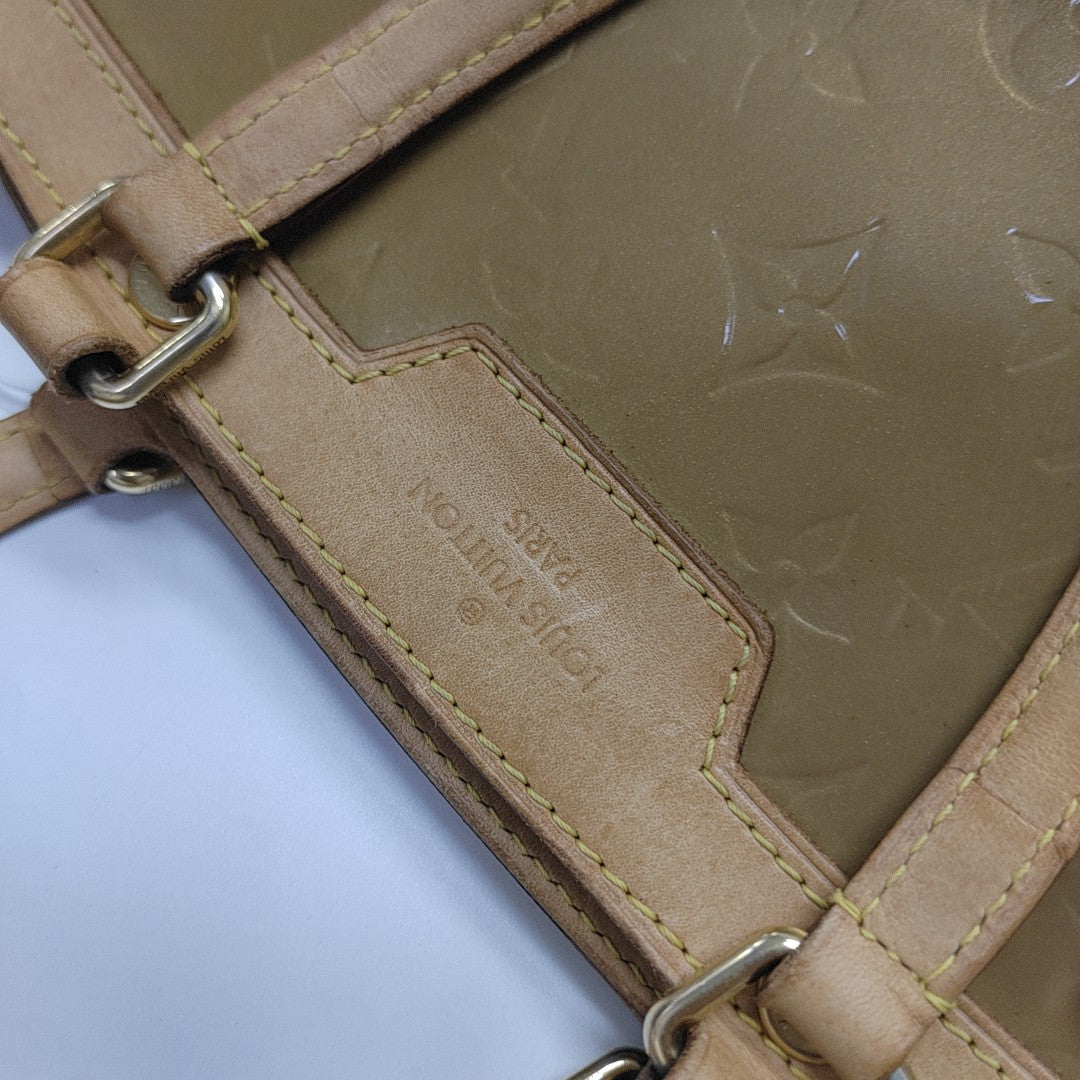 BREA MM Monogram Patent Leather Yellow