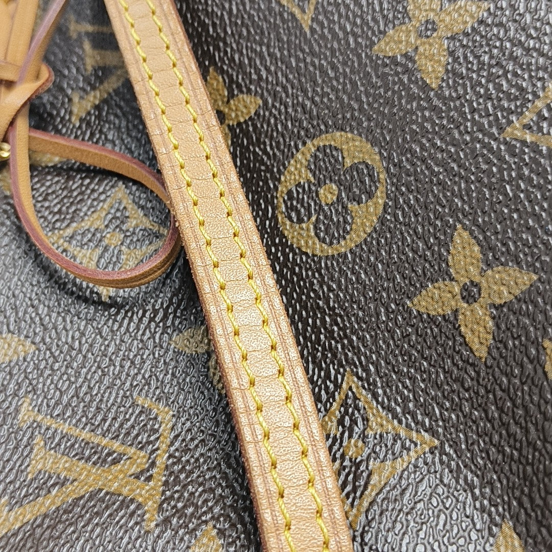NÉONOÉ Nano Monogram Coated Canvas Brown