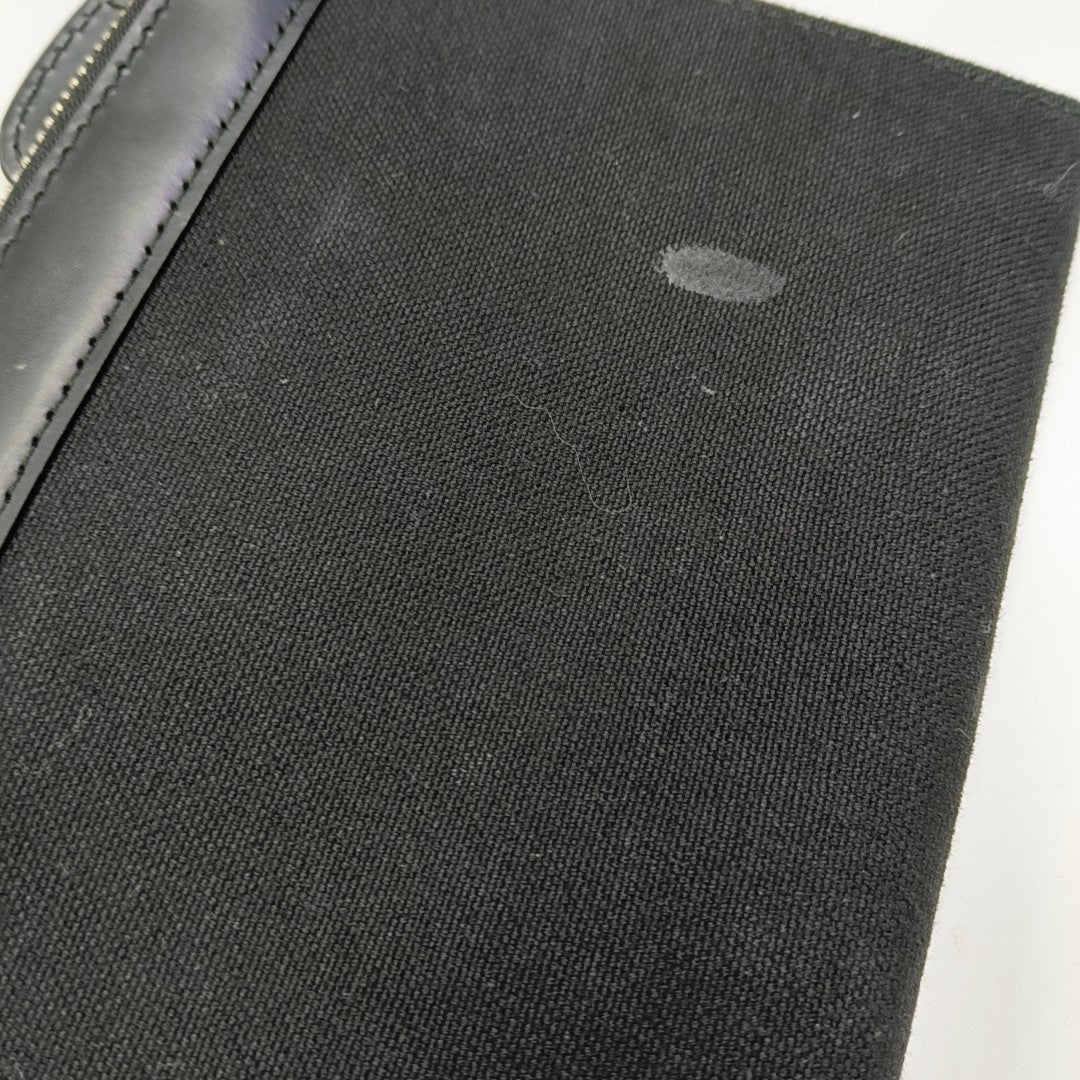 Navy Canvas Black