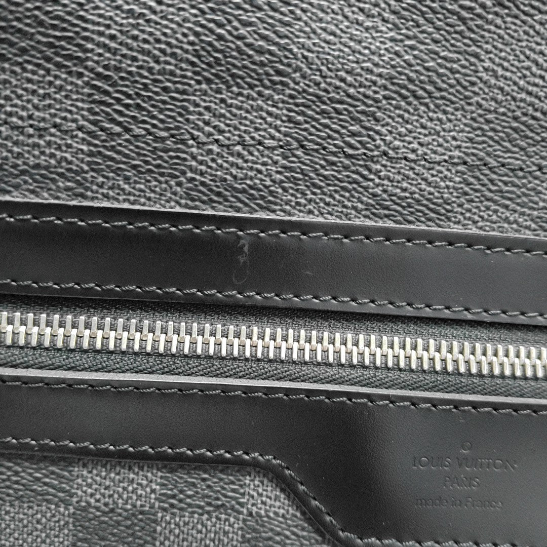 DISTRICT GM Damier Graphite Coated Canvas Black