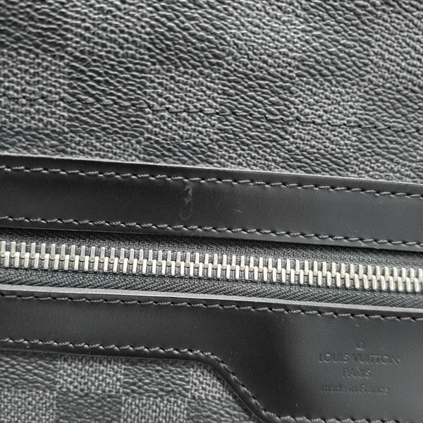 DISTRICT GM Damier Graphite Coated Canvas Black