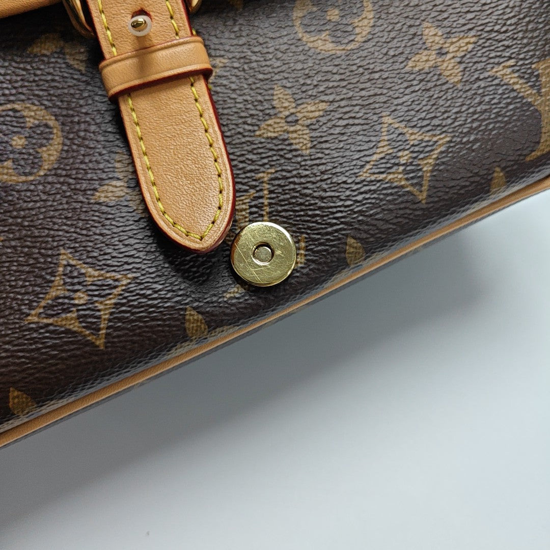DIANE Monogram Coated Canvas Brown