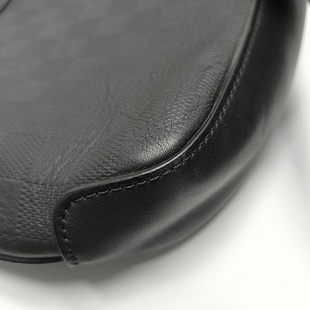 DISTRICT PM Damier Graphite Calfskin Black
