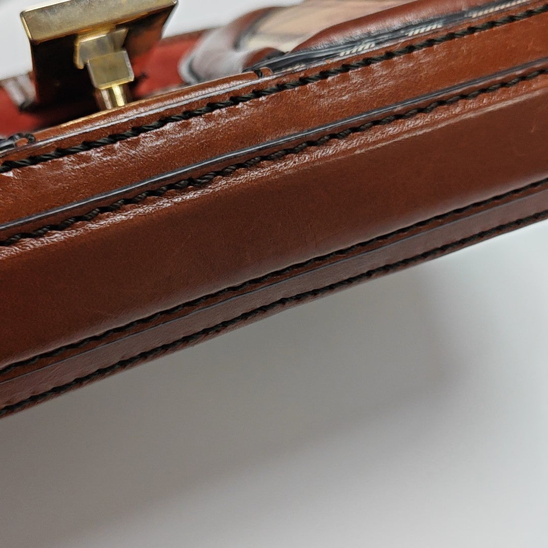 Coated Canvas Shoulder Bag Beige