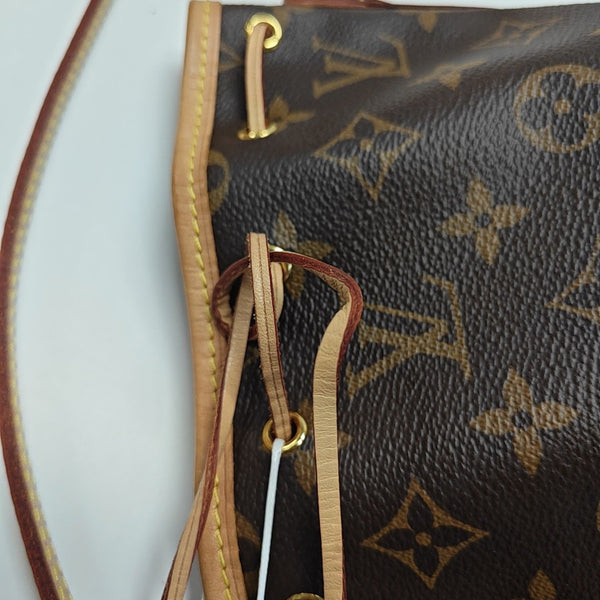NÉONOÉ Nano Monogram Coated Canvas Brown